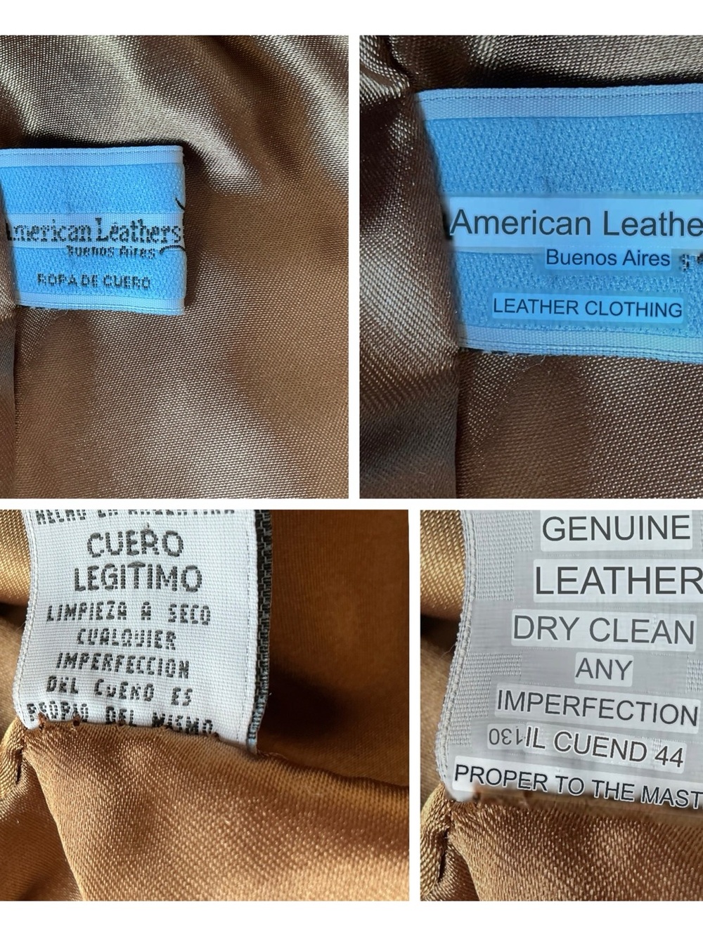Vintage American Leathers Buenos Aires Floral Leather Jacket Size S - Picture 11 of 13